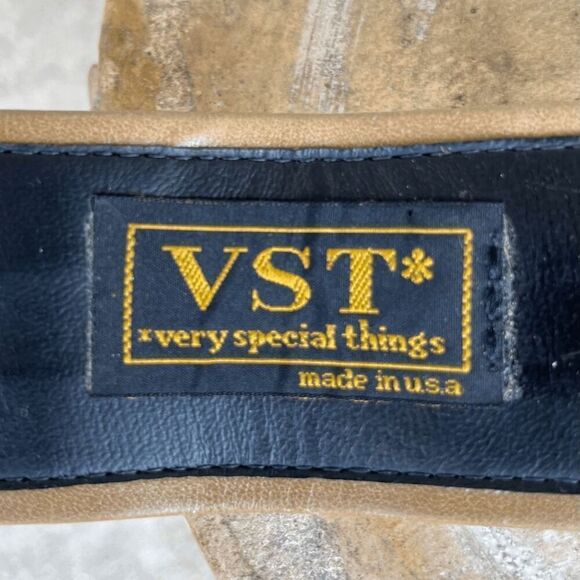 Vintage VST Belt - Hand-Painted Canvas, Aztec Buckle, One-of-a-Kind Slow Fashion - Picture 5 of 9